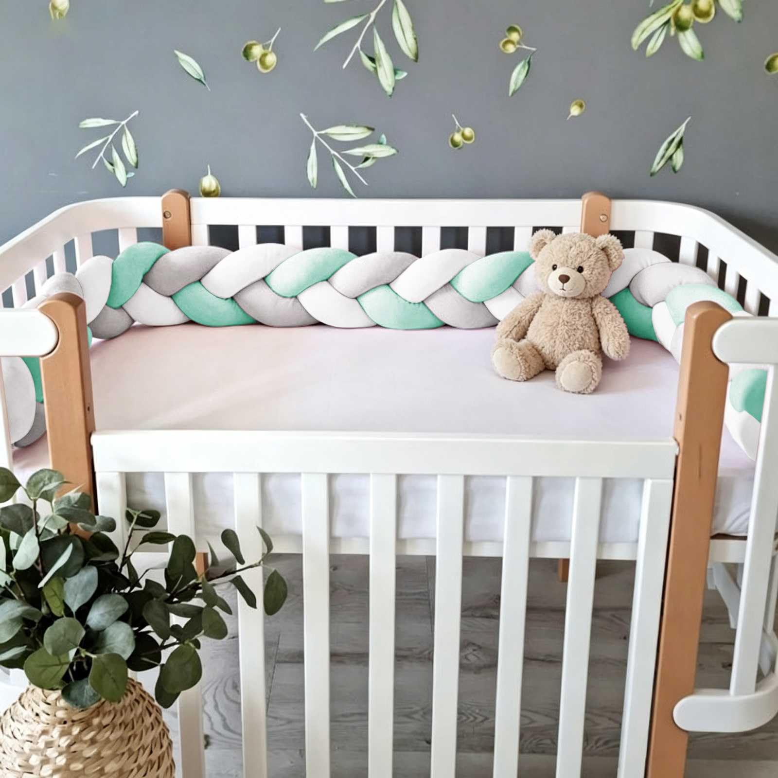 Bed Skirts, Breathable Cot Mattress protection (Q14,100CM) โ image 1
