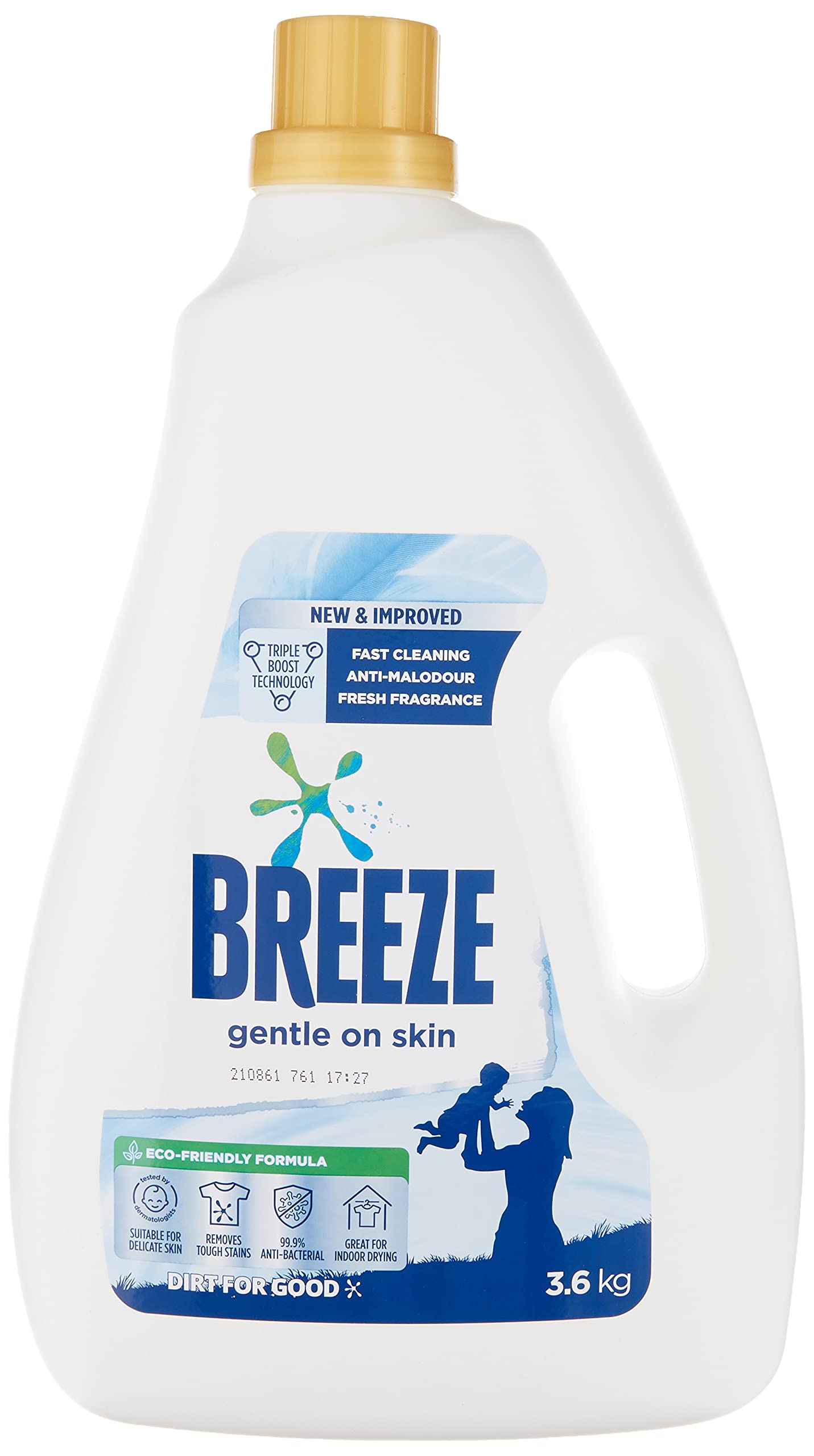 Breeze Liquid Detergent AntiBacterial Colour Protect Refill