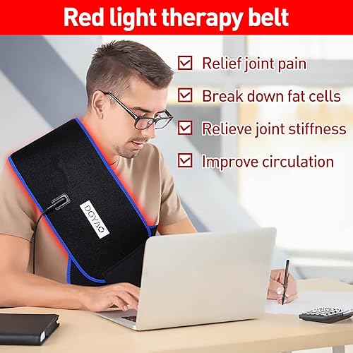 Miniatura 6 de DGXINJUN Dispositivos de terapia de luz infrarroja roja para envoltura corporal Alivio del dolor de espalda Uso en el hogar Articulaciones de