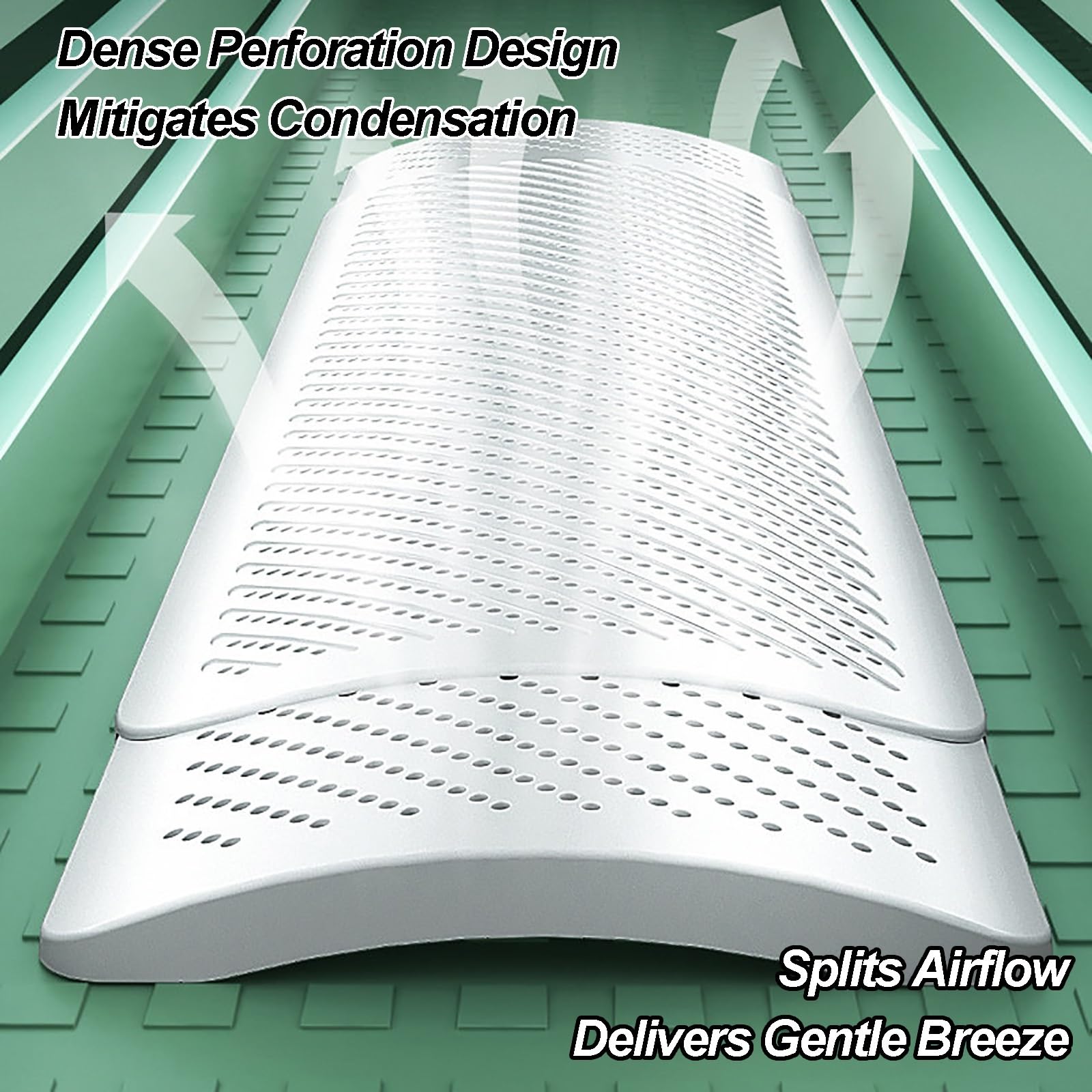 Deflettore Condizionatore, Deflettore Condizionatore Universale Retrattili per Bocchette a Soffitto, Anti-Flusso Diretto, Facile Installazione, Angolo Regolabile(82x16cm/32x6in)