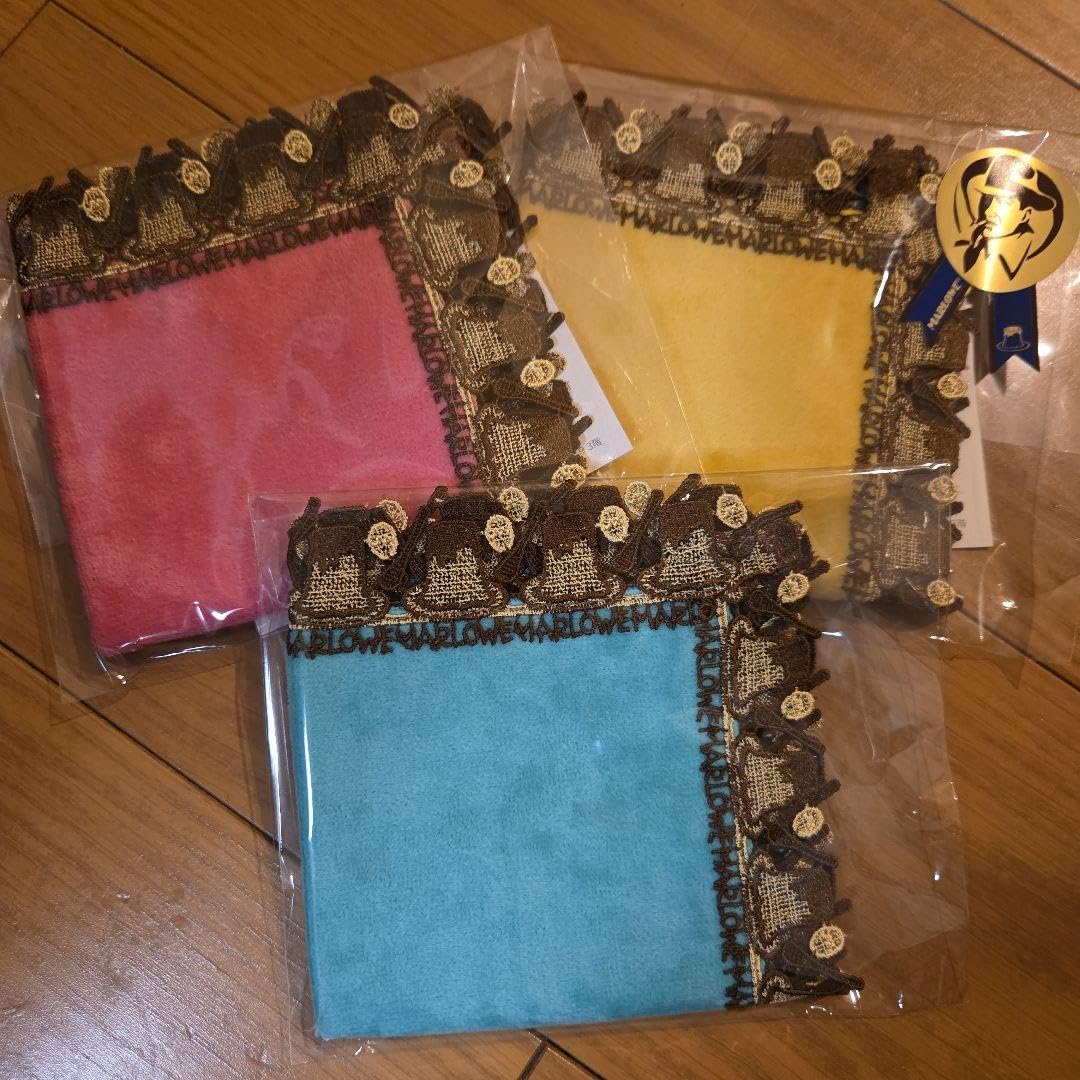 マーロウ近沢レースハンカチ 3色セット プリン41周年記念 MARLOWE