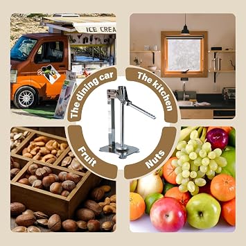 Heavy-Duty Stainless Steel Manual Lemon & Fruit Juicer, Quick & Efficient Citrus Presser for Kitchen Use