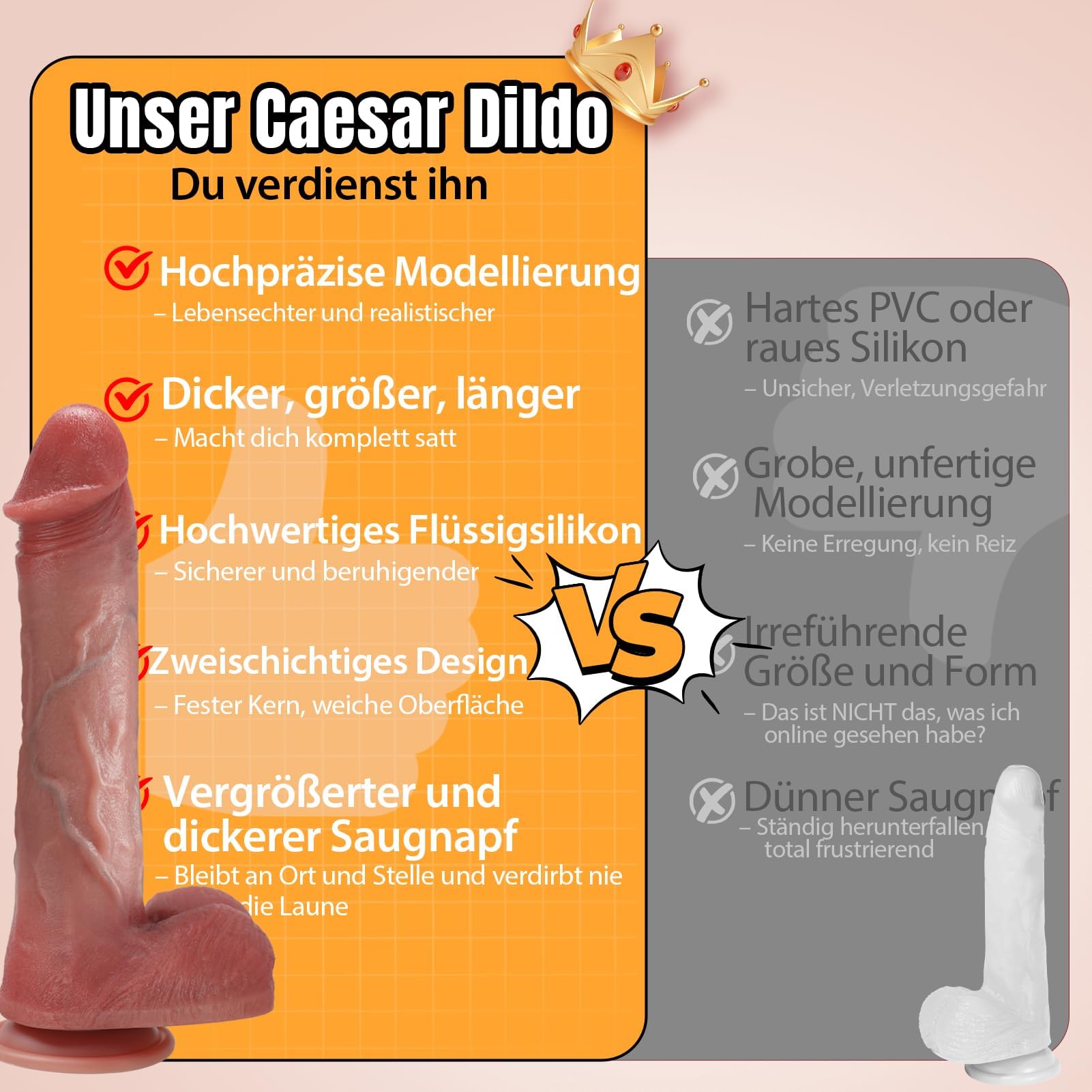 PRONFANS 28.5CM Gode Realiste Sex Toýs Femme, Dildo xxl Réaliste Large Sex Toys Doté d'une Gode Ventouse, Plug Anals Sex Toýs Femmes Homme et Couples, Jouet Sexuel pour Adultes Sex Toy
