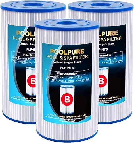 Miniatura 9 de POOLPURE Filtro de repuesto tipo B para piscina, compatible con el cartucho de filtro de piscina Intex 29005E Easy Set, 6 unidades