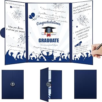 Togvu Graduation Guest Book, Blue Class of 2026 Graduate Party Decorations, Graduation Congrats Signature Book Party Supplies, 2026 Grad Party Gifts for High School & College Celebrations