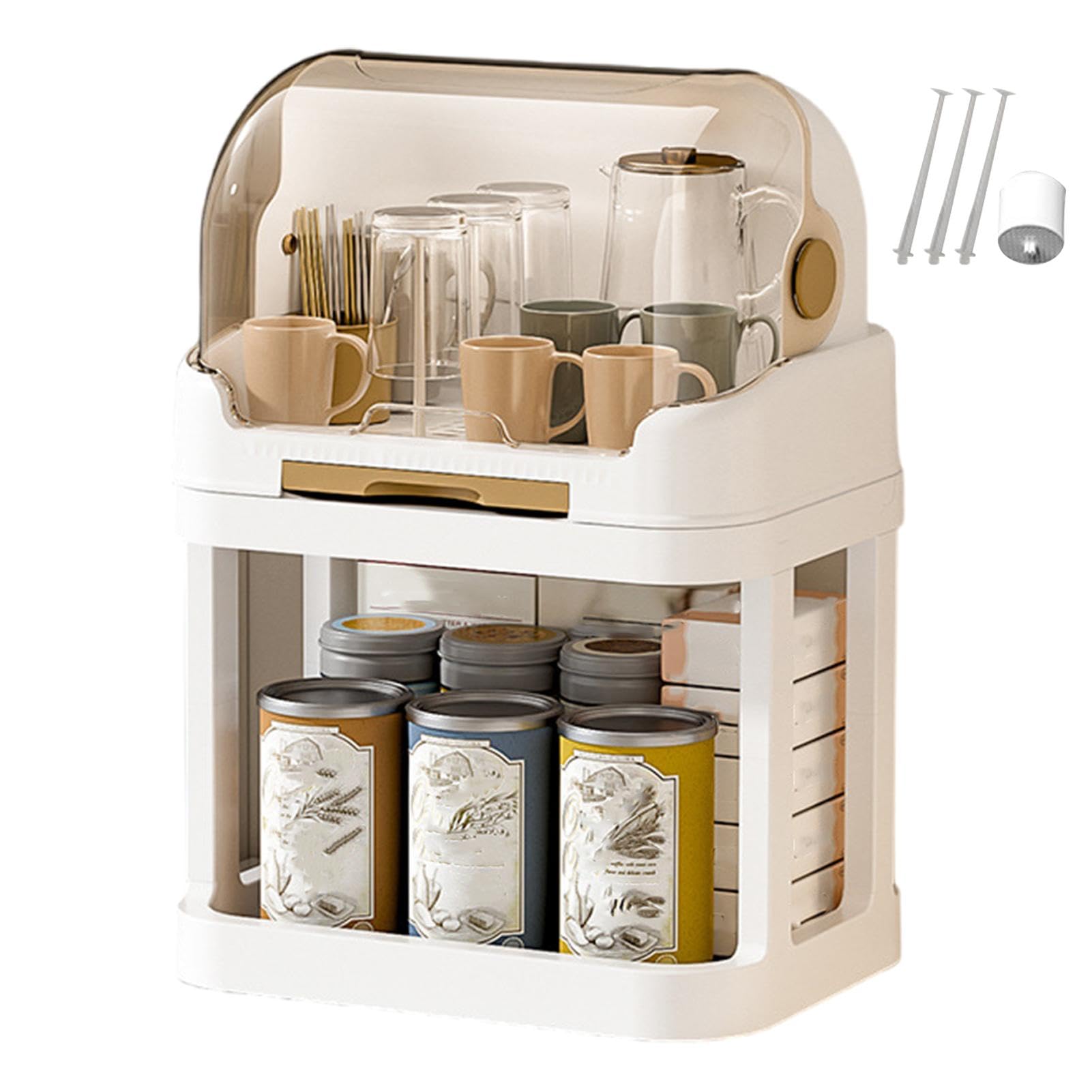 Boîte de rangement de biberons avec support de séchage pour tout-petits