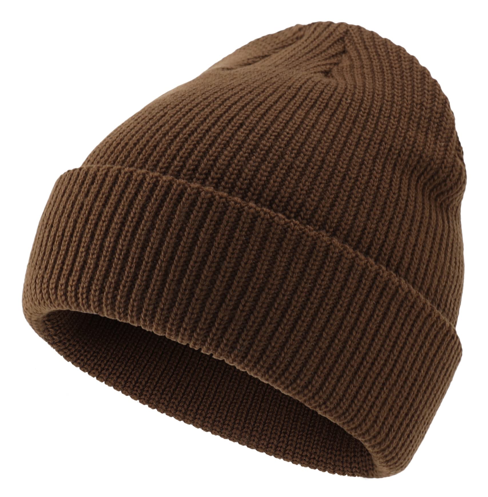 Connectyle Classic Men's Warm Winter Hats Acrylic Knit Cuff Beanie Cap Daily Beanie Hat (Coffee)