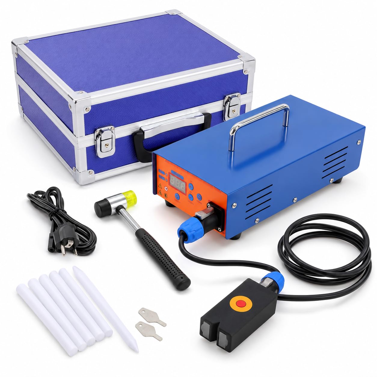 Maszyna do usuwania karoserii 1380 W, bezlakiernicza PDR 220 V, zestaw grzewczy indukcyjny 150 kHz z wyświetlaczem cyfrowym, narzędzie do naprawy wgnieceń samochodowych do warsztatu samochodowego