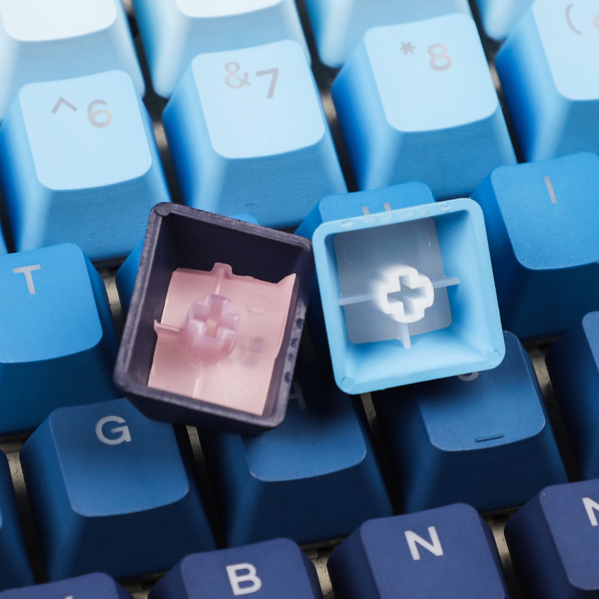 YMDK 108 122 touches rétroéclairées Moonrise PBT Shine Through OEM Profile Keycap pour clavier mécanique MX 61 68 84 87 104