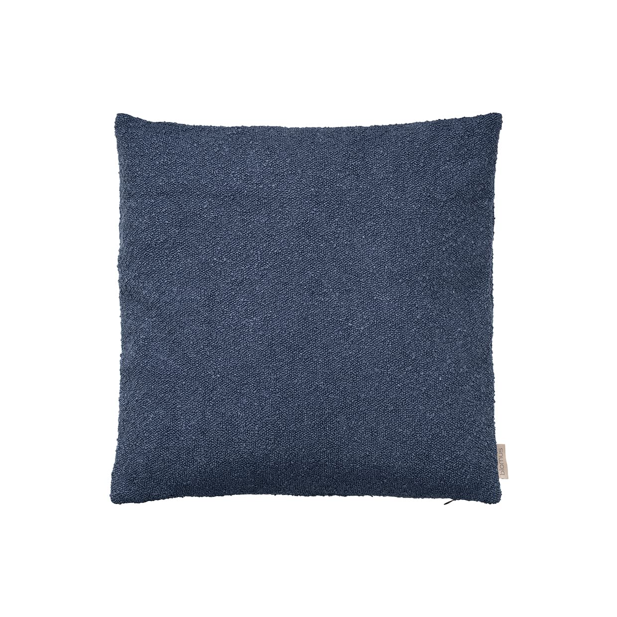 Housse de coussin Boucle Blomus pour un canapé cosy bleu nuit 50x50cm