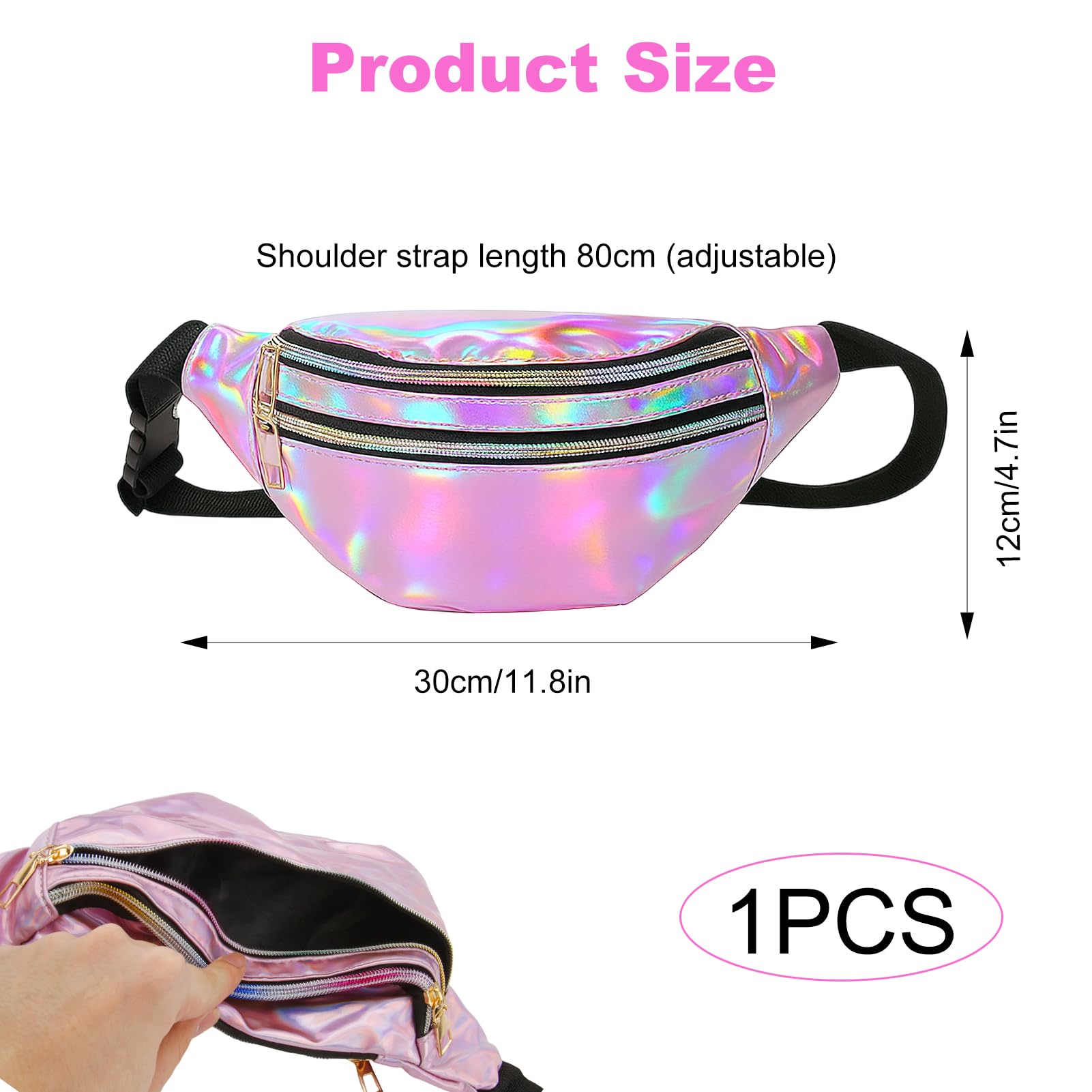 Banane Annee 90, Banane Paillette Femme, Sac Bananes Femme Annee 80, Bauchtasche Damen Festival, Festival Tasche, Sac Bananes Métallique Tendance, pour Le Sport et Les Voyages (Violet)