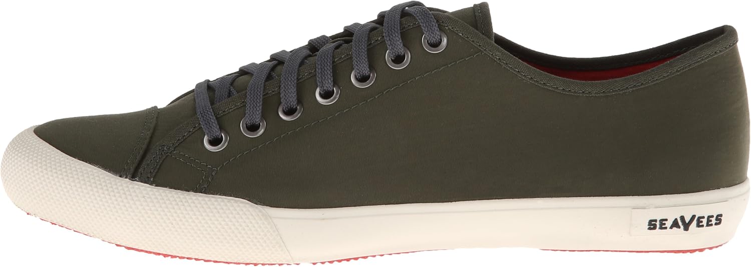 SeaVees Men's 08/61 Army Issue Low Nylon Fashion Sneaker 11.5 Military Olive