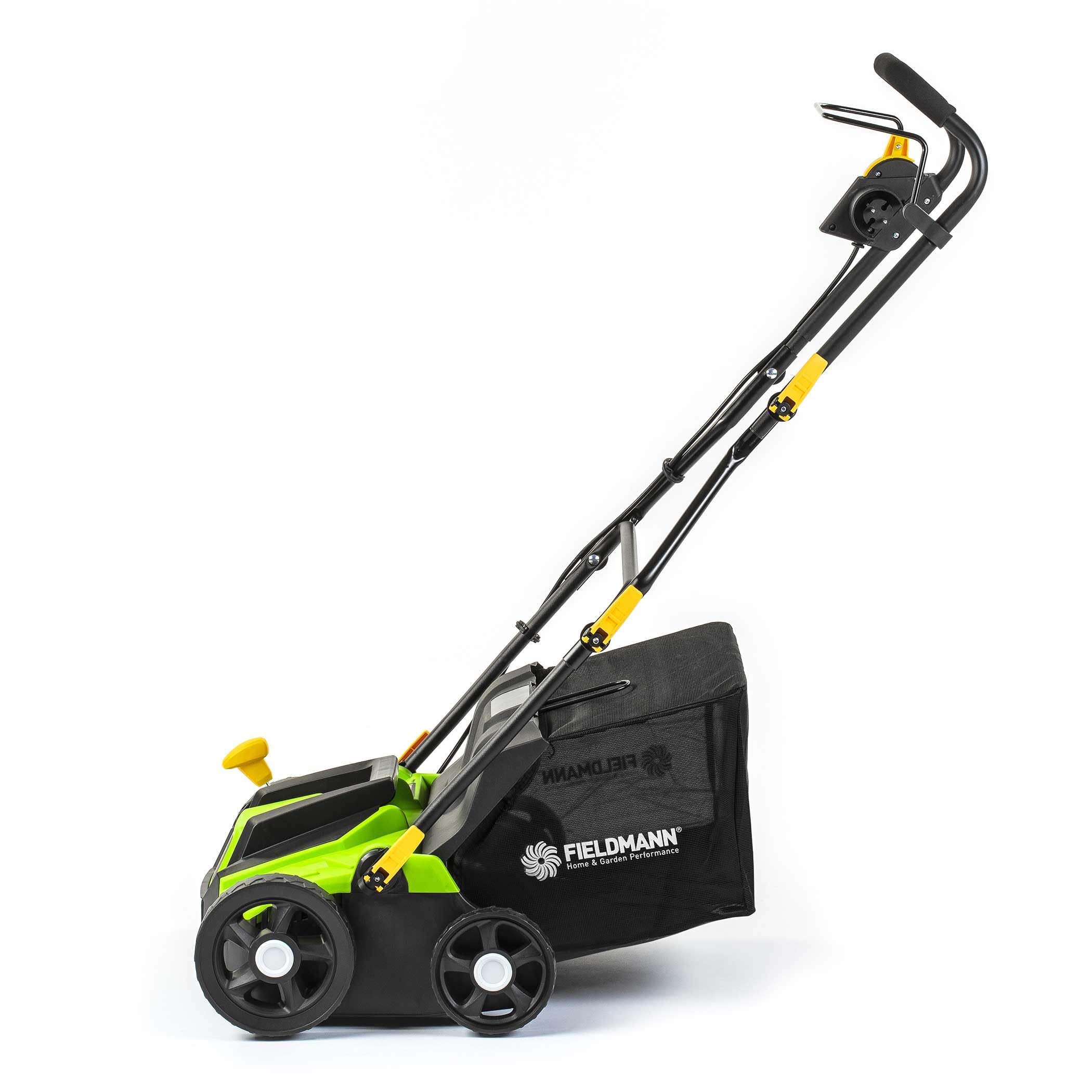 Scarificatore e rastrello elettrico 2 in 1, 1300 W, larghezza di taglio 320 mm, contenitore da 40 l, maniglia regolabile, profondità di taglio da -12 a +10 mm, 2 cilindri intercambiabili