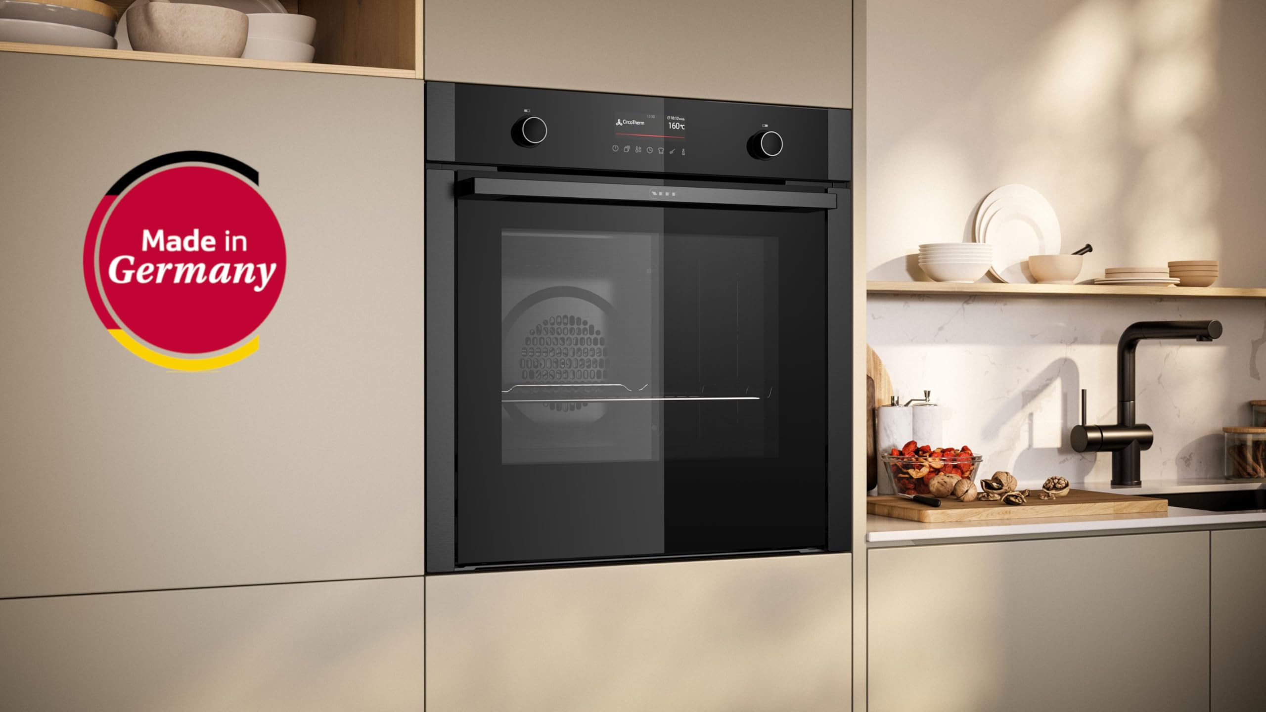 NEFF B6ACP7AG3 N 50 Einbau-Backofen 60 x 60 cm Pyrolyse Air Fry TFT Touch Display Graphite Grey