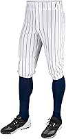 CHAMPRO Men's Triple Crown Pinstripe Baseball Knickers - Durable PRO-WARP Polyester Pants with Grip Waistband, Adult & Youth Sizes
