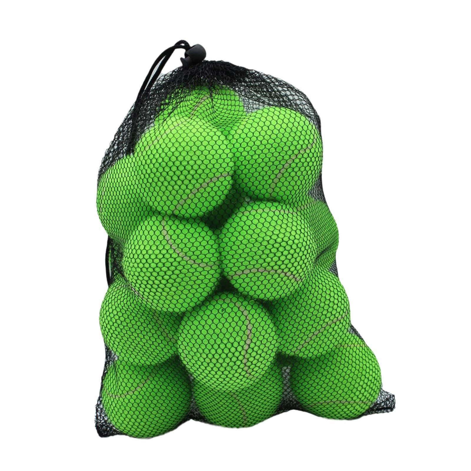20 Stück Tennisbälle Übungsbälle Trainingsbälle Sportbälle aus Gummi Filz für Kinder Erwachsene Hunde Sportübungen Freizeit