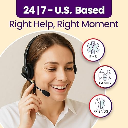 Miniatura 36 de Medical Guardian MGMini Dispositivo de alerta médica para personas mayores Resistente al agua, botón de llamada de emergencia, monitoreo 24/7