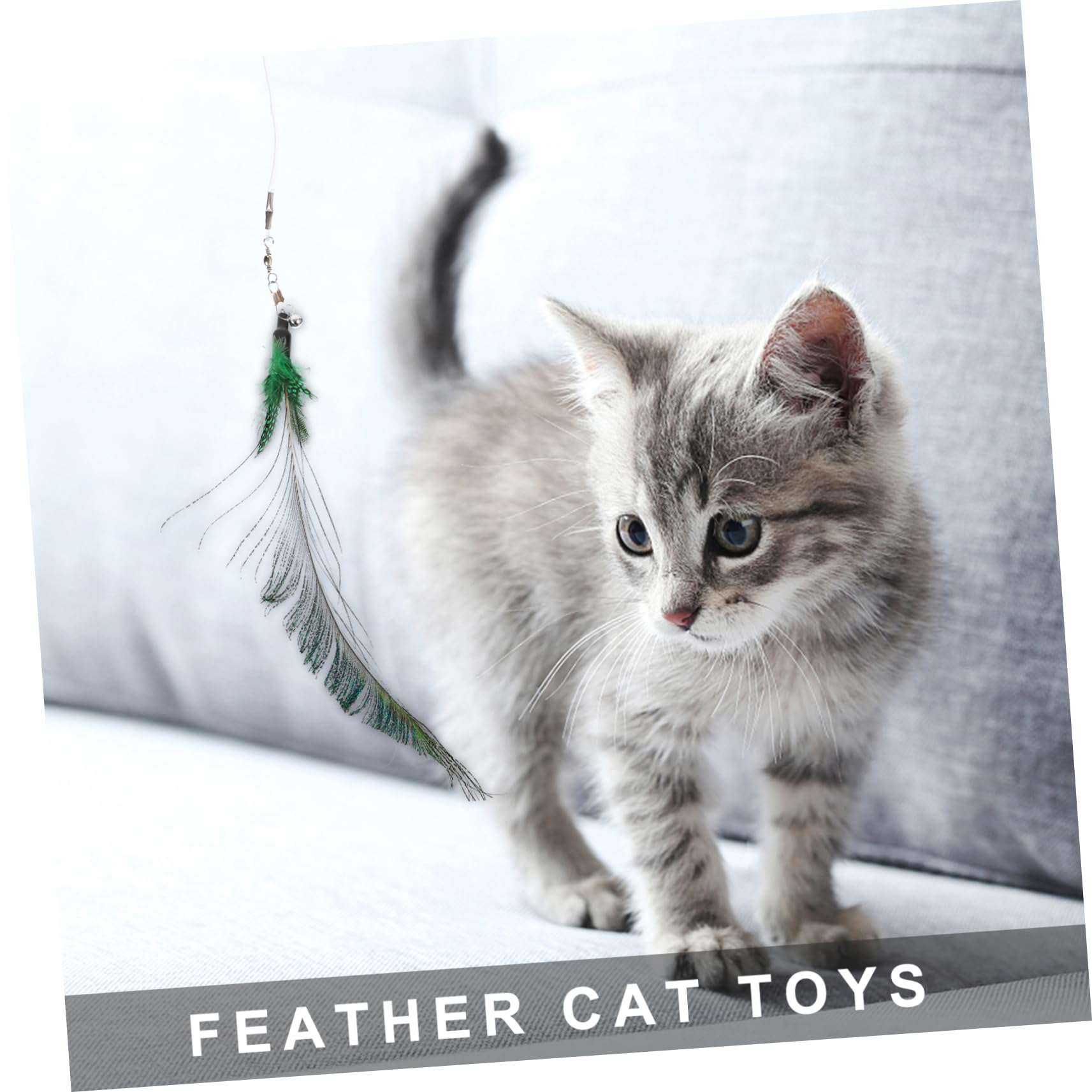 INOOMP 24pièces Kit De Jouets Interactifs pour Chats avec De Plume Et Accessoires Amusants pour Chats Actifs