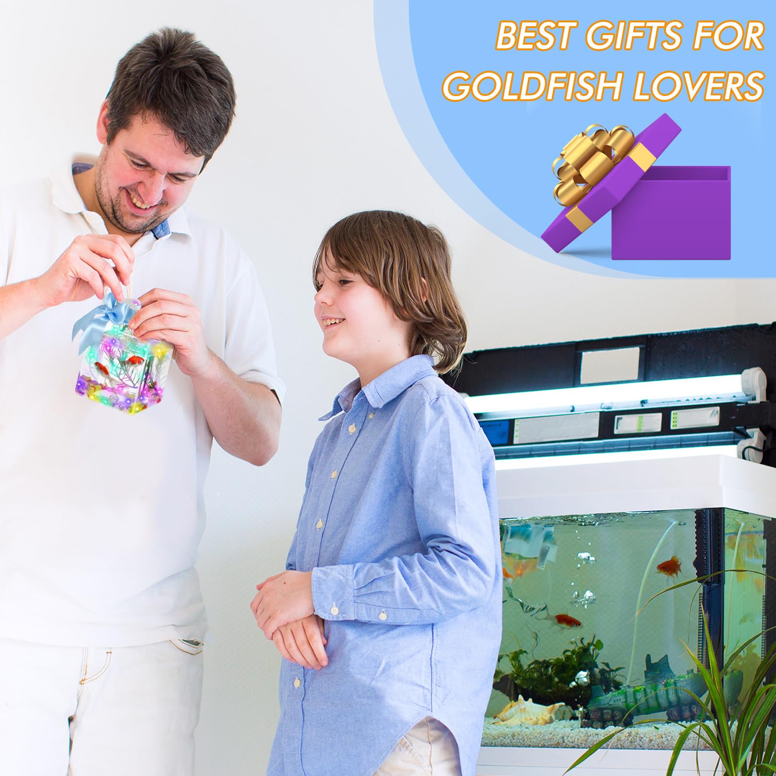 Domensi 20 Stück 482 ml LED-Kunststoff-Fischschalen Efeu-Schalen, 7,6 cm leuchtende Vasen, unzerbrechlich, Kunststoff, transparent, bruchsicher, Aquarium für Karneval, Spielzubehör, Heimparty