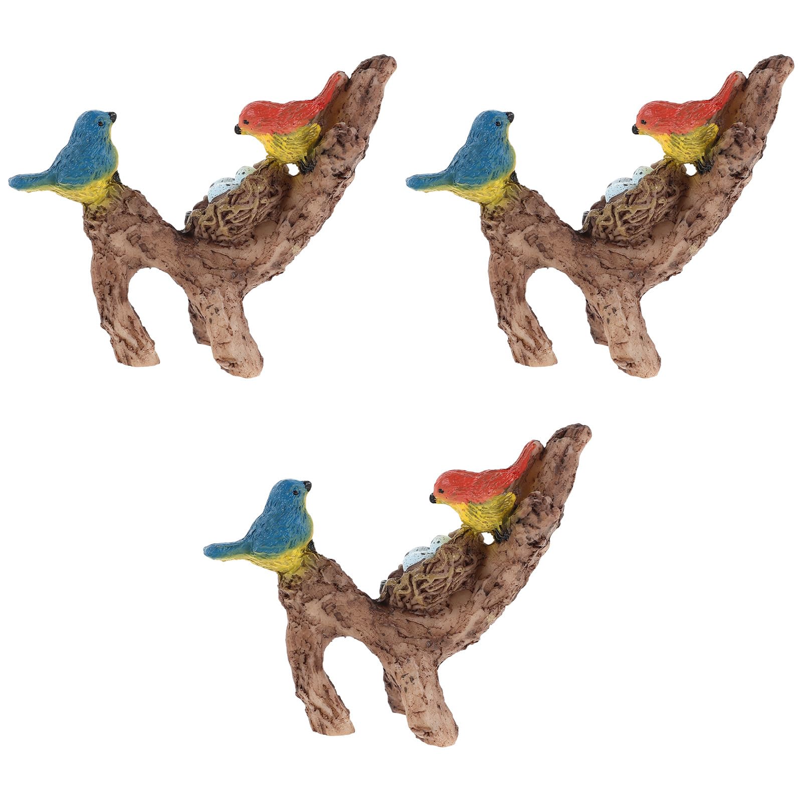 Figurines d'oiseaux artisanat bonsaï de prestige pour aménagement paysager