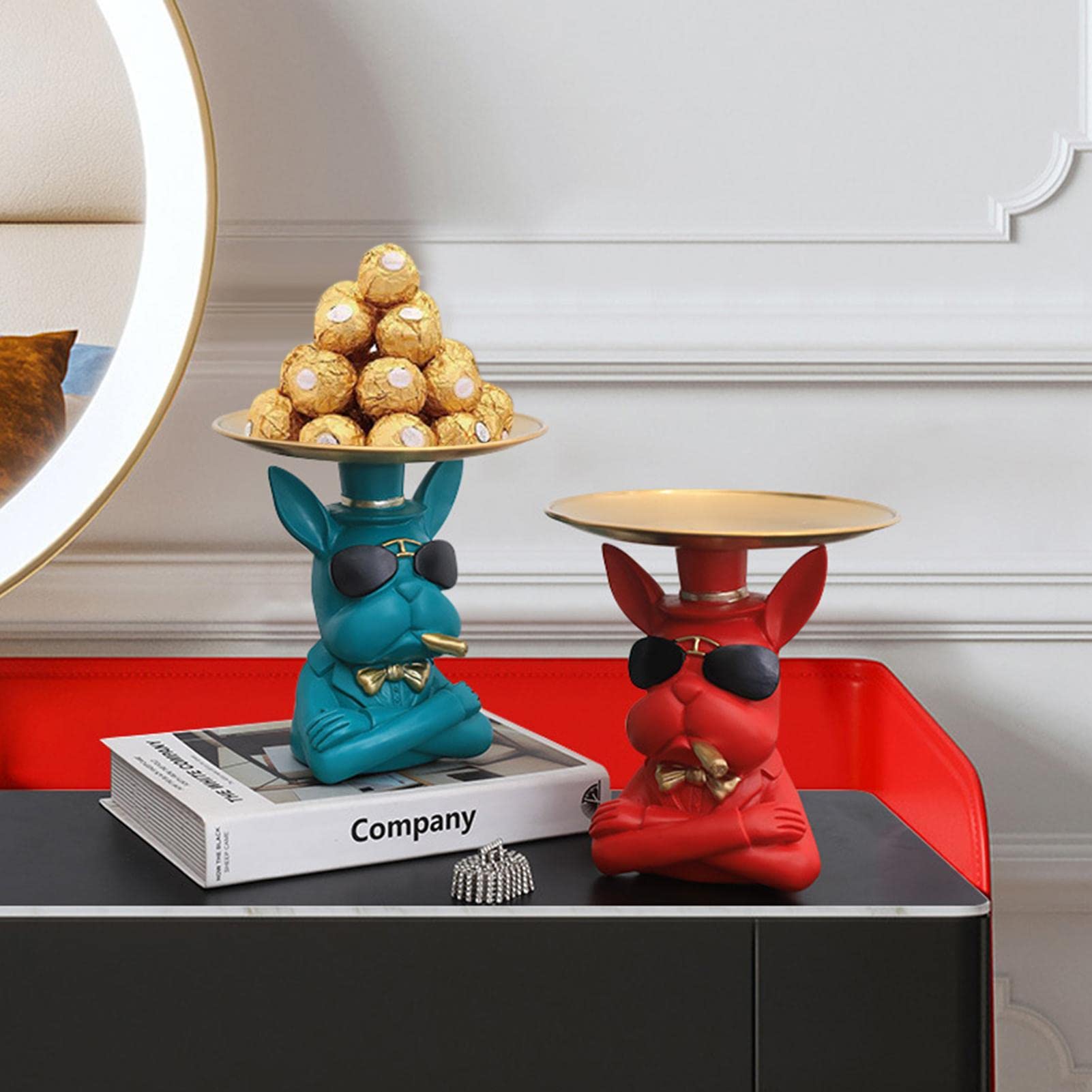 Yiida Vassoio per caramelle, caramelle, caramelle, dolci, biscotti, con design accattivante, per decorare il soggiorno e la tavola