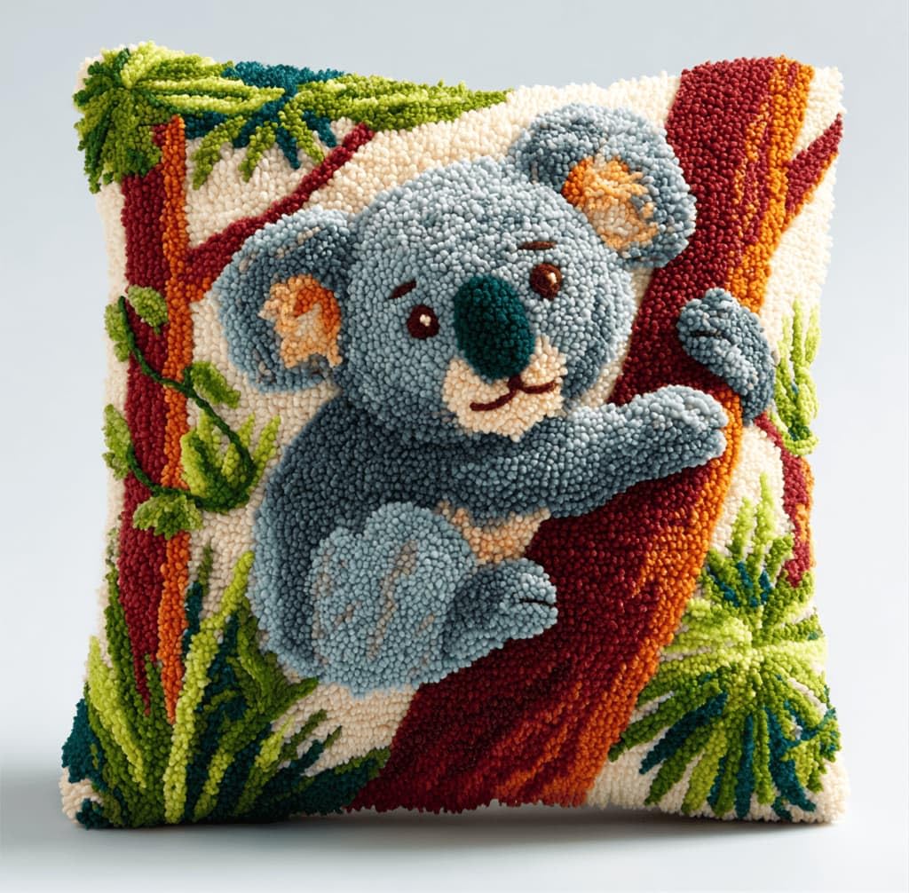 Kitquiver Latch Hook Kits Jungle Koala for Adults