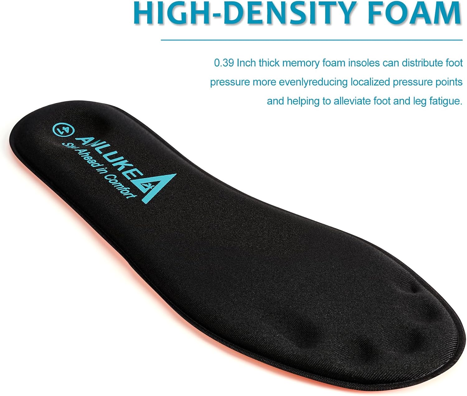 Memory Foam Insoles for Men & Women - Replacement Cushion Shoe Inserts for Work Boots, Running Shoes, Hiking, Sneakers & Loafers - Shock Absorbing Support for Foot Pain Relief & All-Day Comfort Black - Image 4