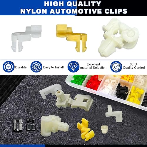 Miniatura 4 de Kit surtido de 160 clips de barra de bloqueo de puerta, clips de retención de cilindro de cerradura de puerta, piezas de repuesto de 16 tamaños para