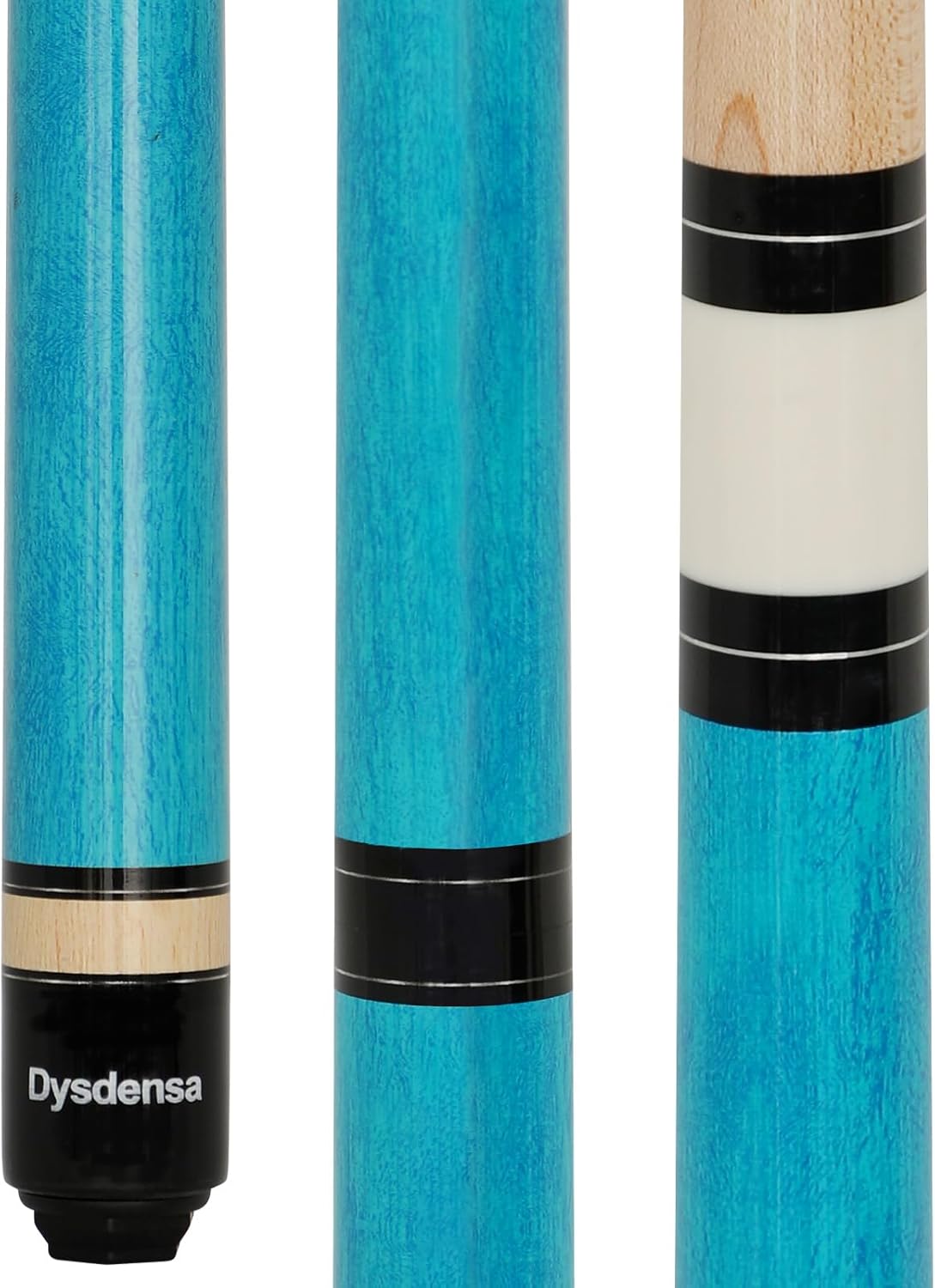 3-Piece Heavy Jump Break Cue Stick 24-25 oz, Canadian Maple Wood 14mm Crystal Tip for Jumping or Breaking Blue