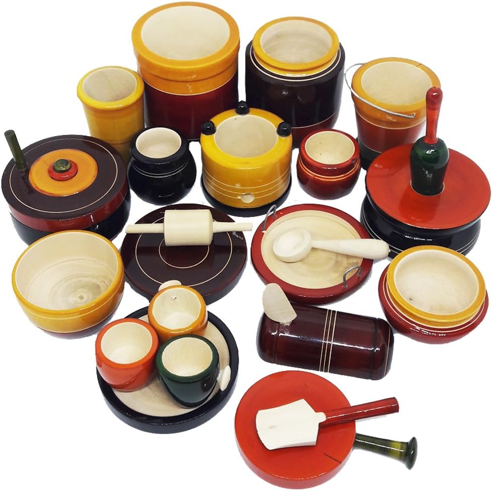 Kingini® Wooden Kids Kitchen (Cooking) Set - Traditional