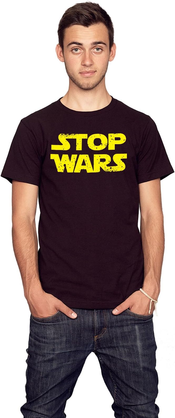 Rocket Factory Stop Wars Logo Men's T-Shirt