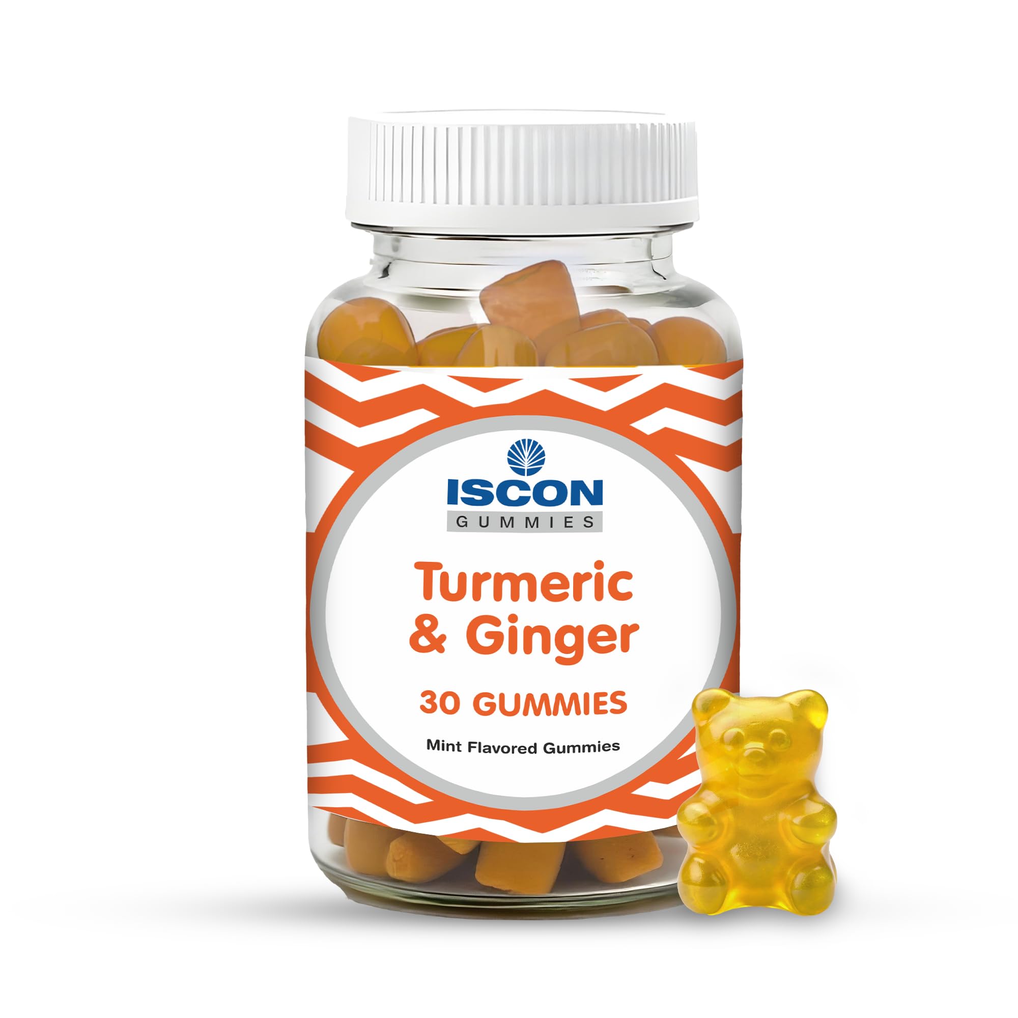 Iscon Turmeric & Ginger Cough Relief Gummies Reduces Inflammation & Boosts Immunity Delicious & Easy to Chew 30 gummies-image-9