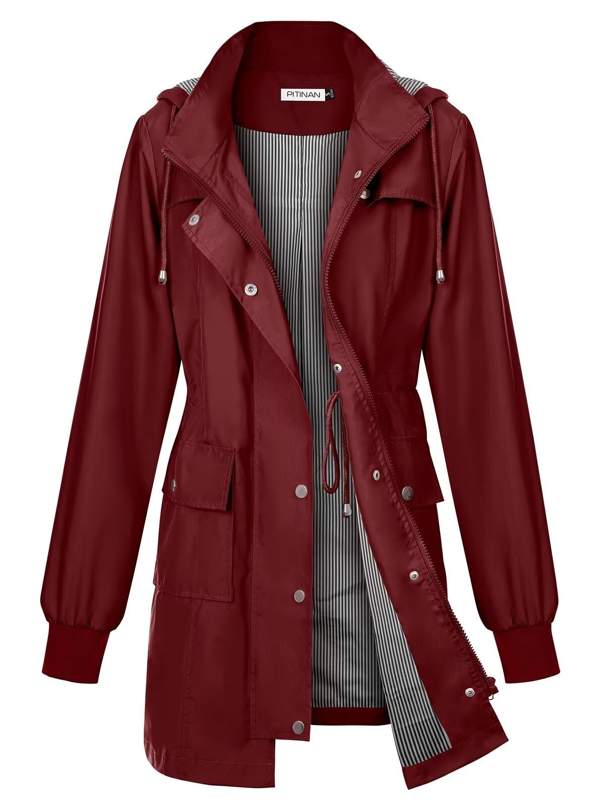 PITINAN Rain Jackets For Women Waterproof Rain Coats with Hood