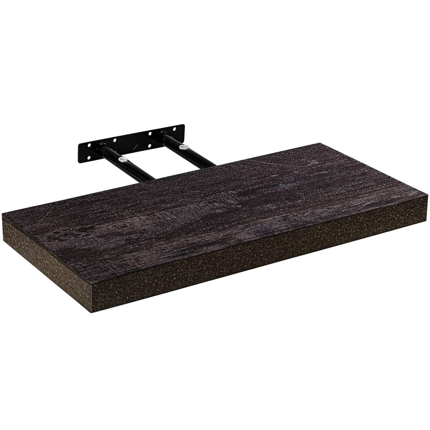 STILISTA Wandregal Volato, freischwebend, Farb- & Größenwahl, 70 cm Holzdekor-dunkel