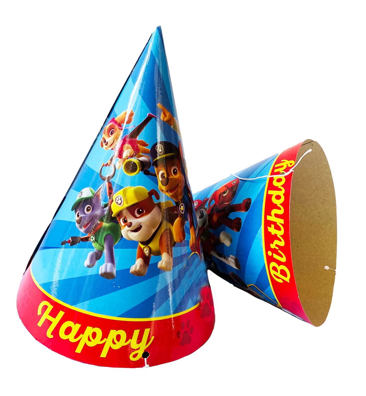PartyToko Hat/Party Cap for Kids Green Cartoon Hat Design 10 Pcs/Birthday Theme/Party Theme