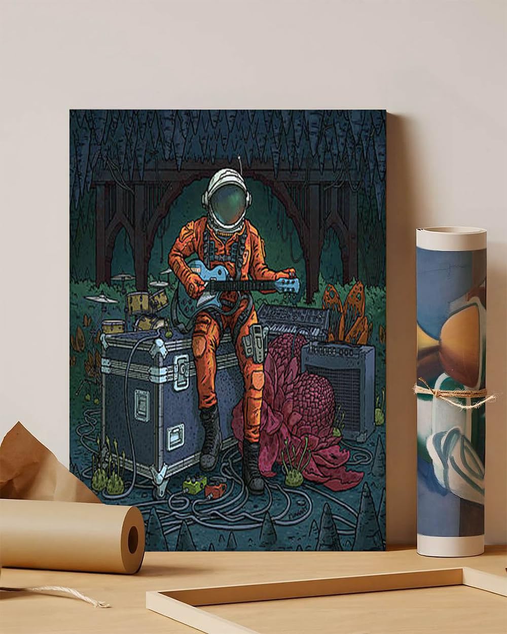 GADGETS WRAP Canvas Gallery Wrap Framed for Home Office Studio Living Room Decoration (11x14inch) - Tune Up At Schubas Tavern