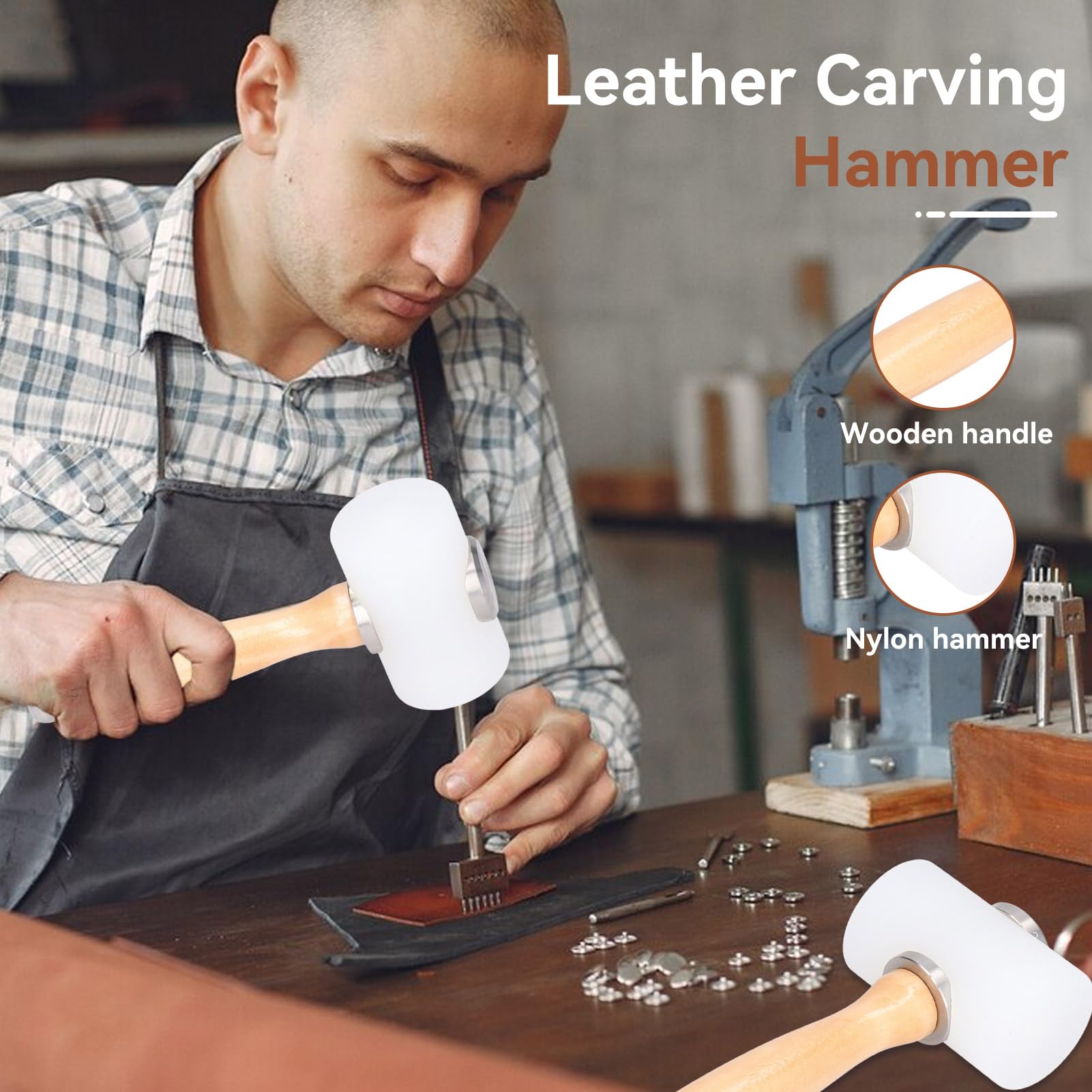 Leather Carving Hammer Mallet - Image 3