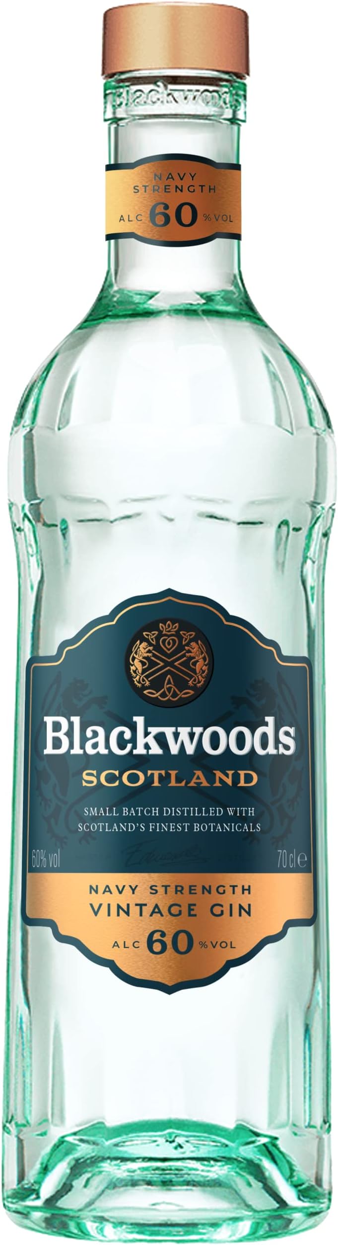Navy Strength Gin 60%, 70cl - Vintage Gin small batch distilled with Scotland's finest botanicals,Edition may vary