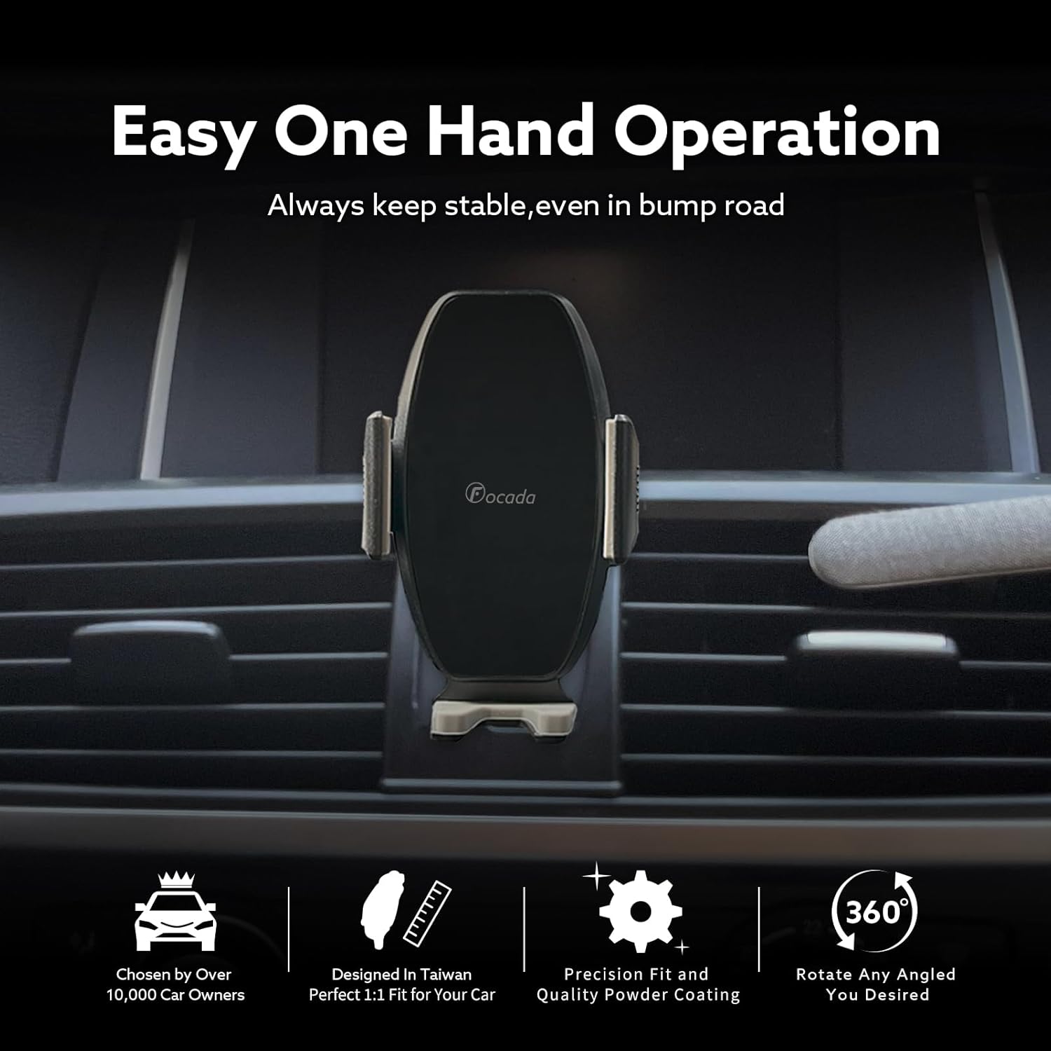 Car Phone Mount for BMW X3 F25 2011–2017 & X4 F26 2014–2017, Vehicle-Specific Air Vent Phone Holder, 360° Rotating Hands-Free Cell Phone Mount, BMW X3 X4 Interior Accessories