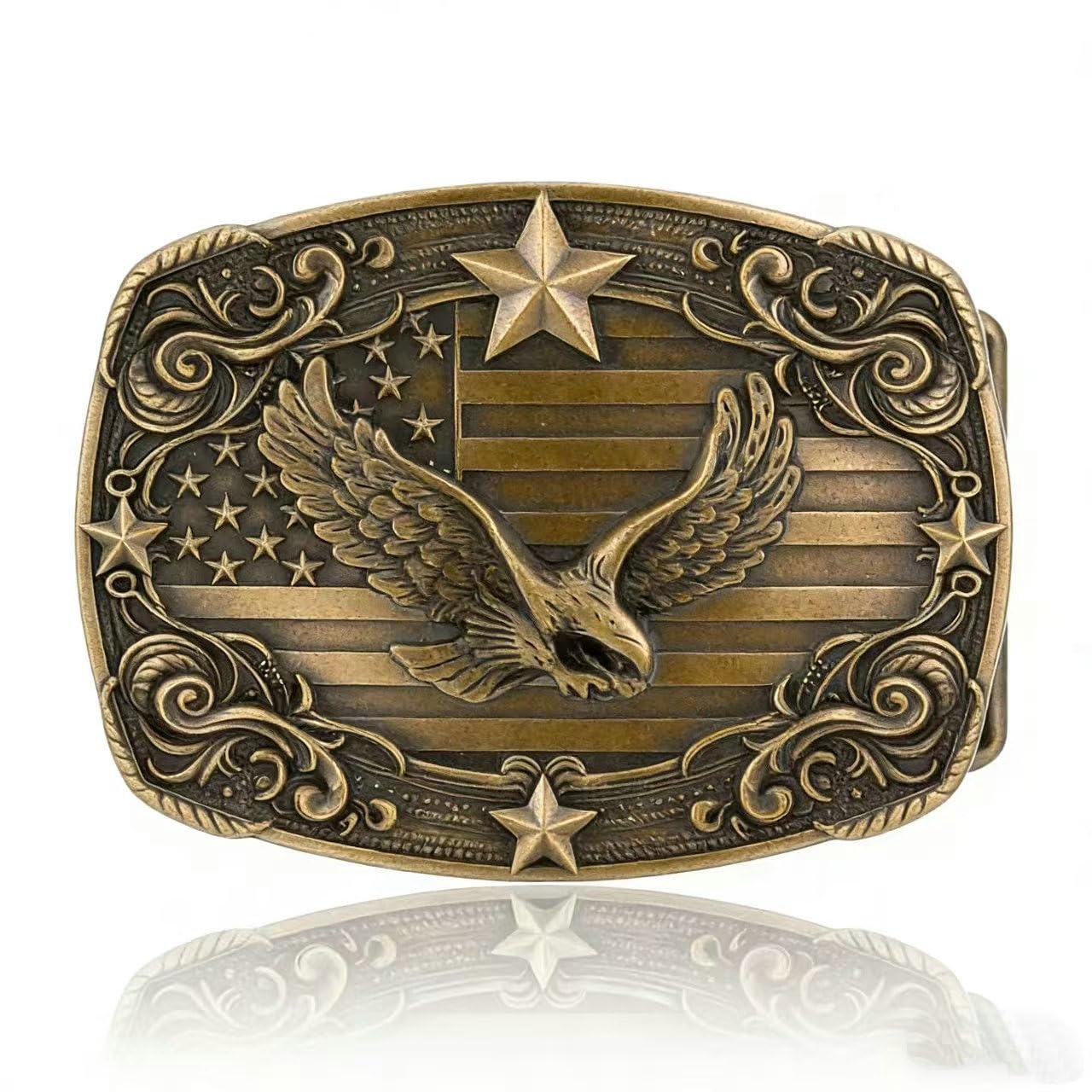 Western Cowboy Vintage Rodeo Cross Prayer Horse Belt Buckle Men