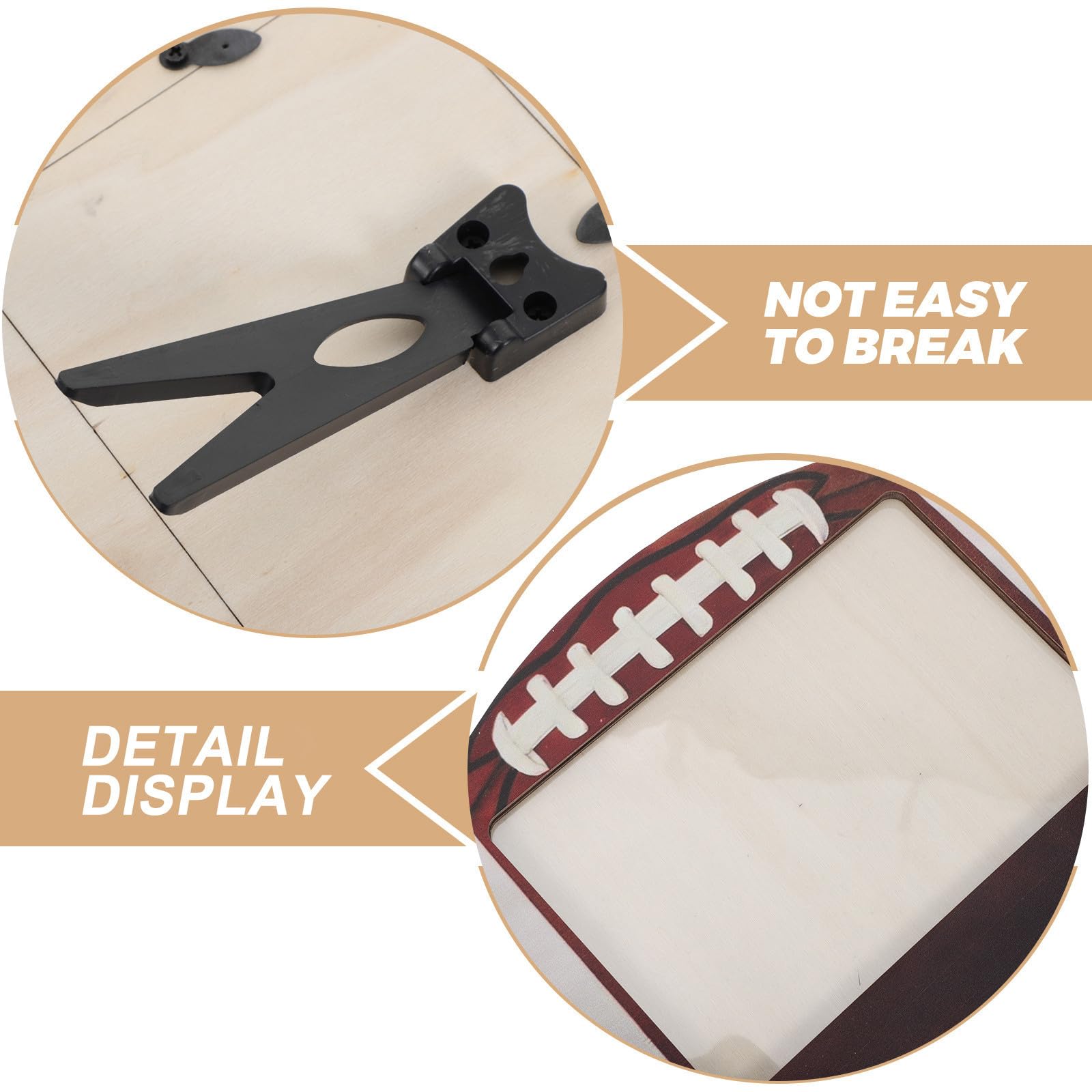 BESTonZON 6 Piezas Marco de Fotos de Madera Marrón de 6x4 Pulgadas para Escritorio con Diseño Deportivo, Decoración Rústica Versátil y Duradera para Eventos Deportivos y Fiestas