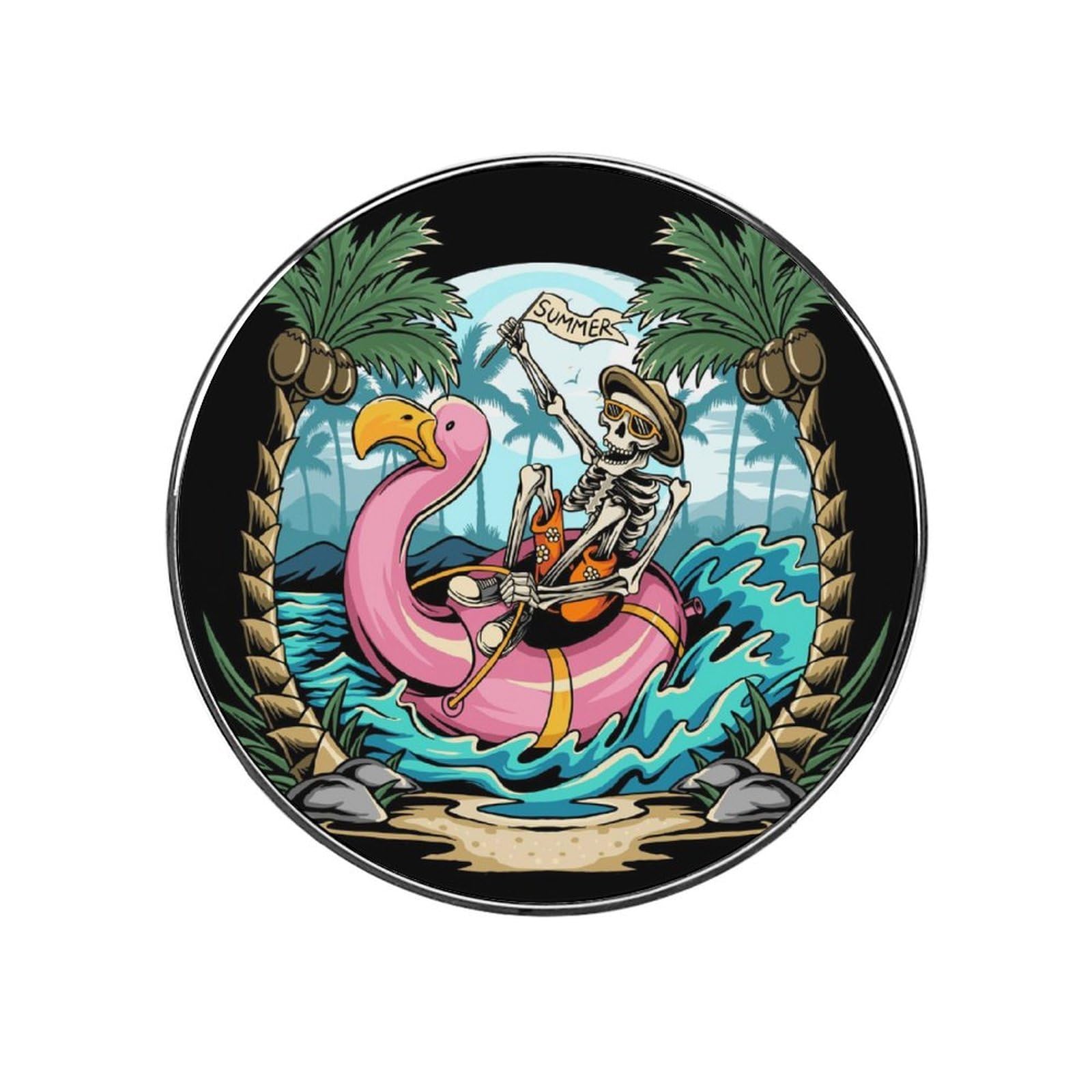 Skull Flamingo Magnets For Fridge Kitchen Decoration For Refrigerators Whiteboards