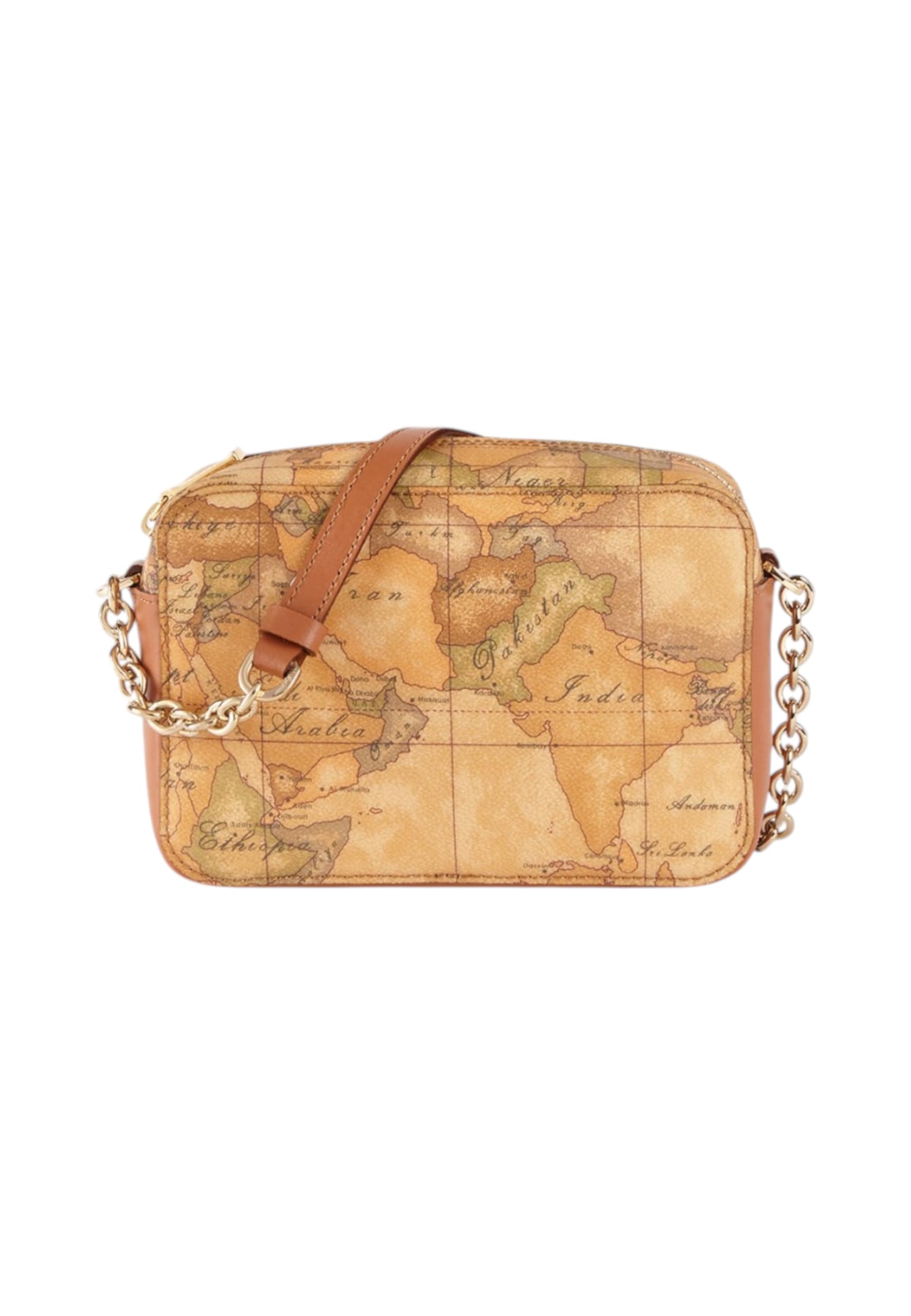 Alviero Martini Borsa A Tracolla Con Catenella Geo Classic CE0306000 Beige