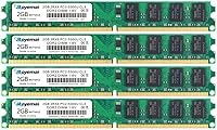 Vista 21 de PC3-10600U 8GB Kit (2X4GB) DDR3 10600 1333MHz PC3-10600 4GB 2Rx8 240-pin Dimm CL9 1.5V Desktop Módulo de memoria RAM