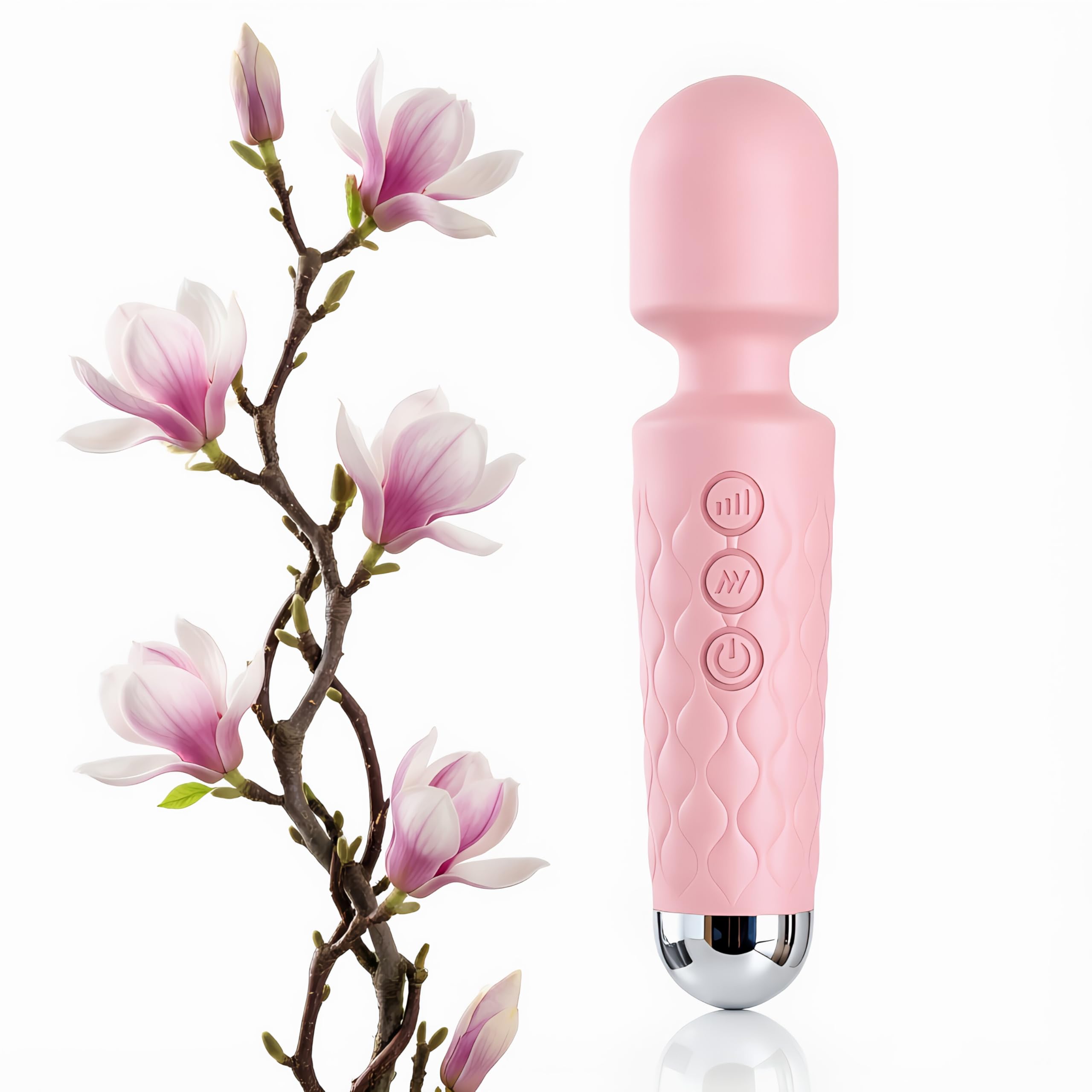 Personal Massager for Back, Silicone, 20 Modes, Multiple Speeds