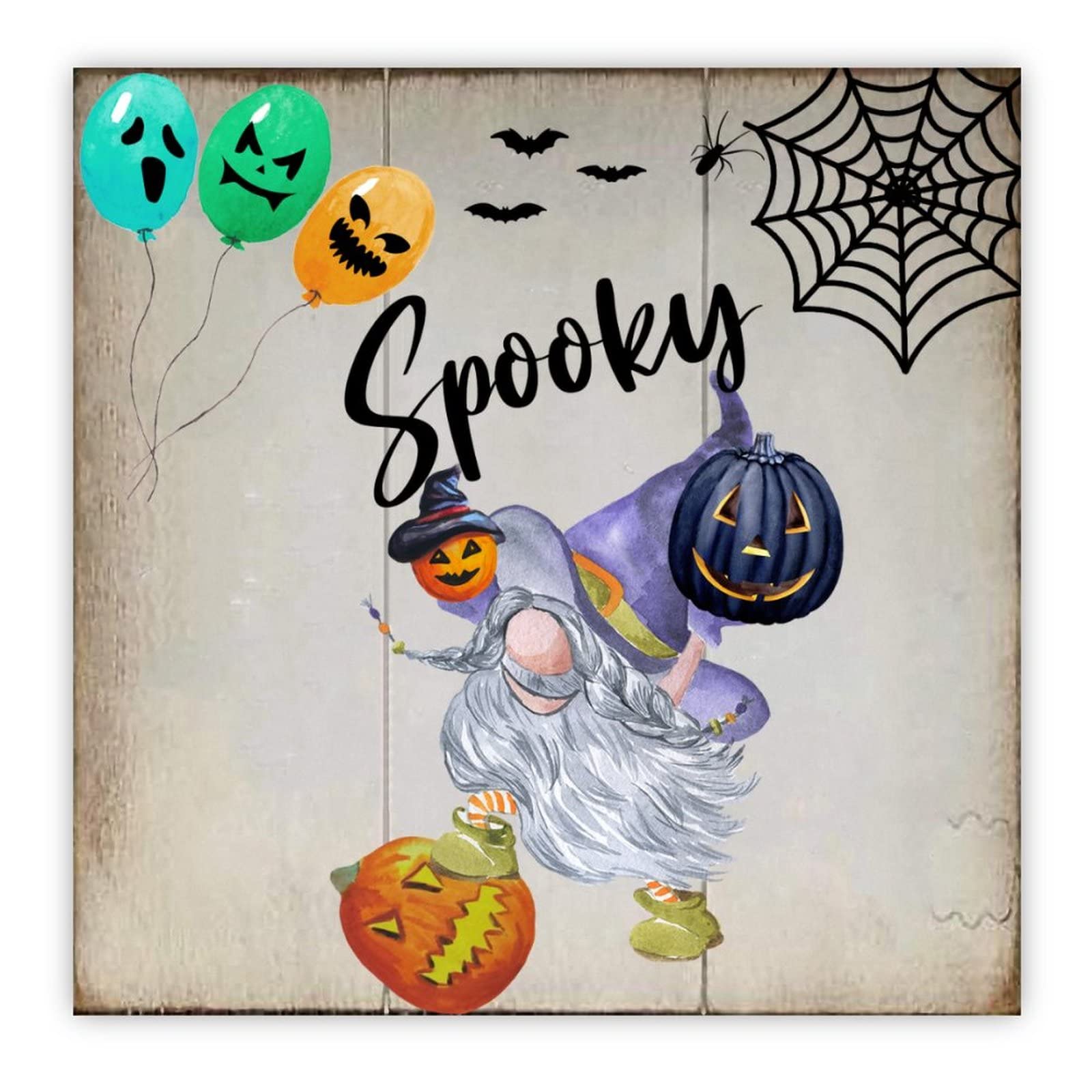 Panneau en bois Halloween pour décorer la cuisine et la maison en automne