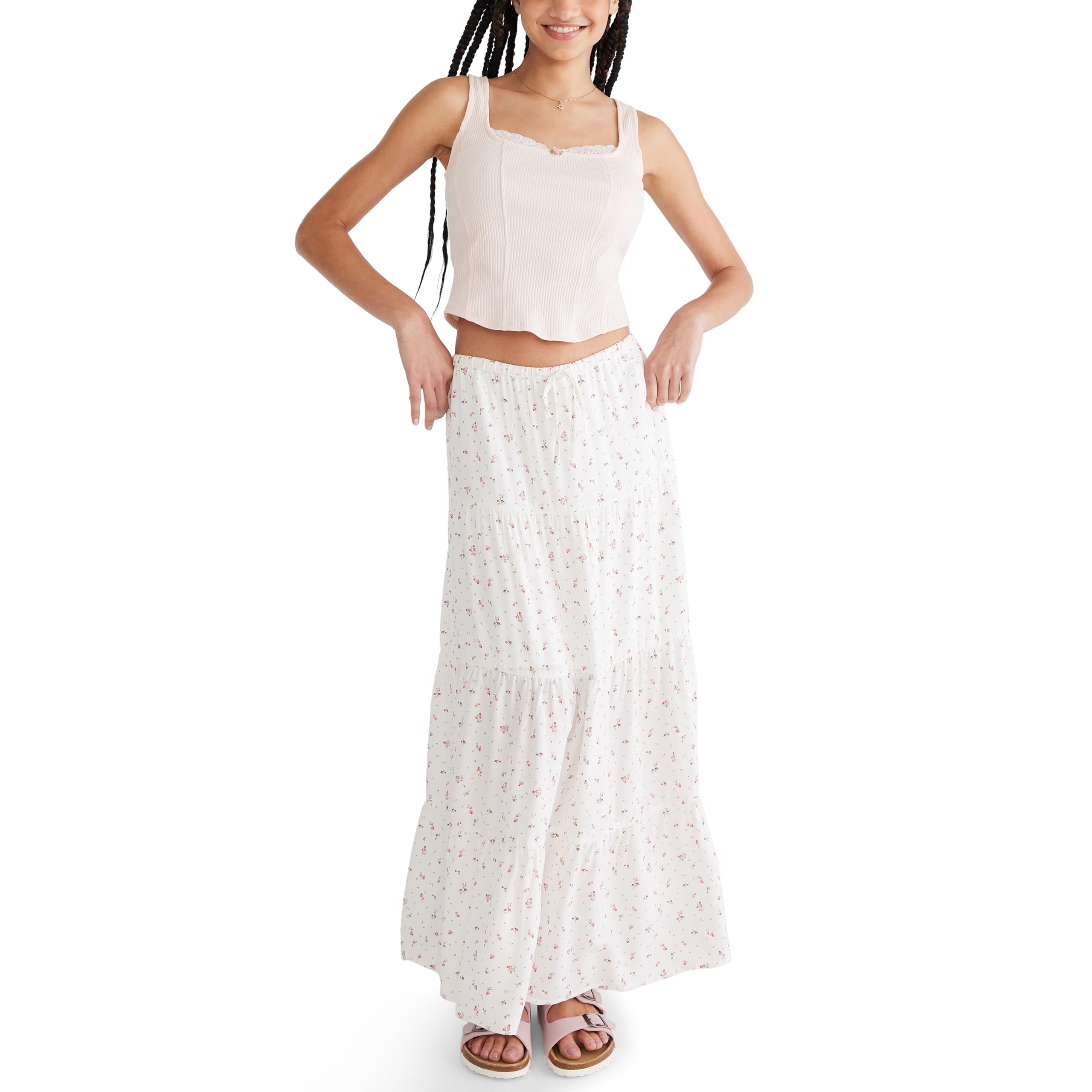 AEROPOSTALE Womens Tiered Maxi Skirt