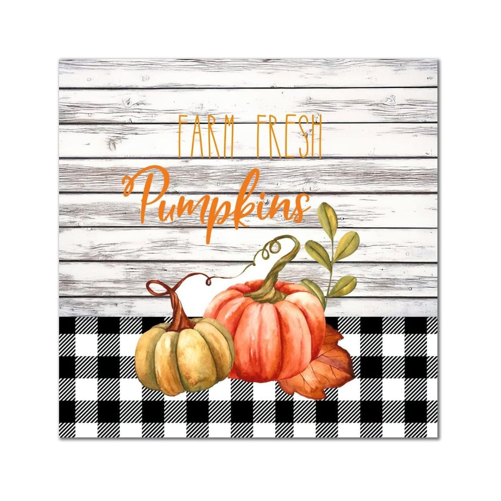 Cadre mural bois citrouille et tournesol pour célébrer Thanksgiving en famille