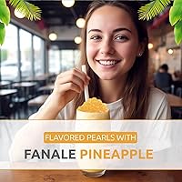 Vista 142 de Fanale Perlas de Boba Reventadoras de Fresa y Mango, Veganas, Sin OMG, Sin Gluten, Sin Grasa, Perfectas para Té de Burbujas, Batidos, Helados