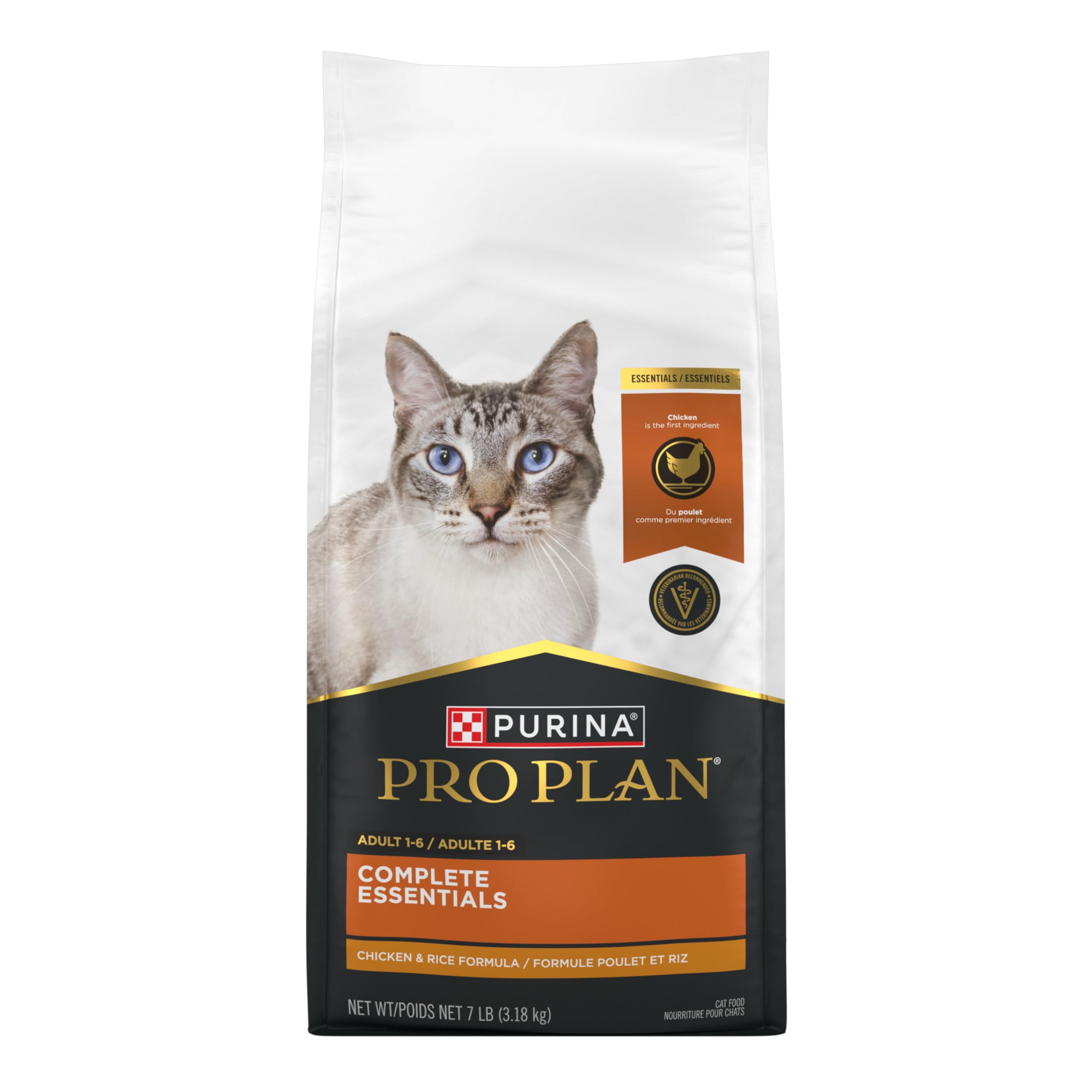 Purina Pro Plan Complete Essentials Dry Cat Food, Chicken & Rice